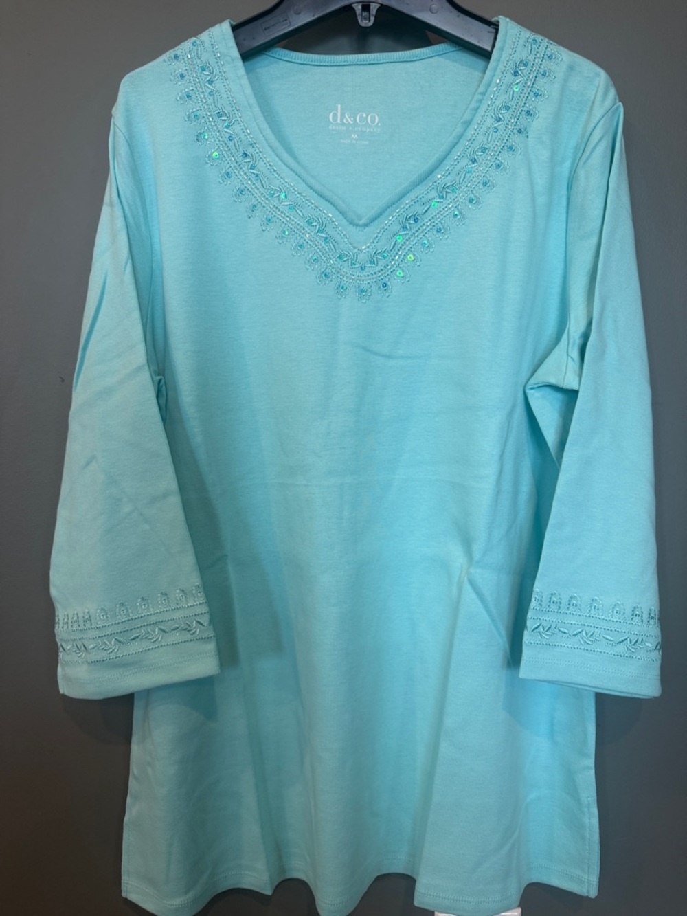 Light Aqua Women's Tunic Top - QVC